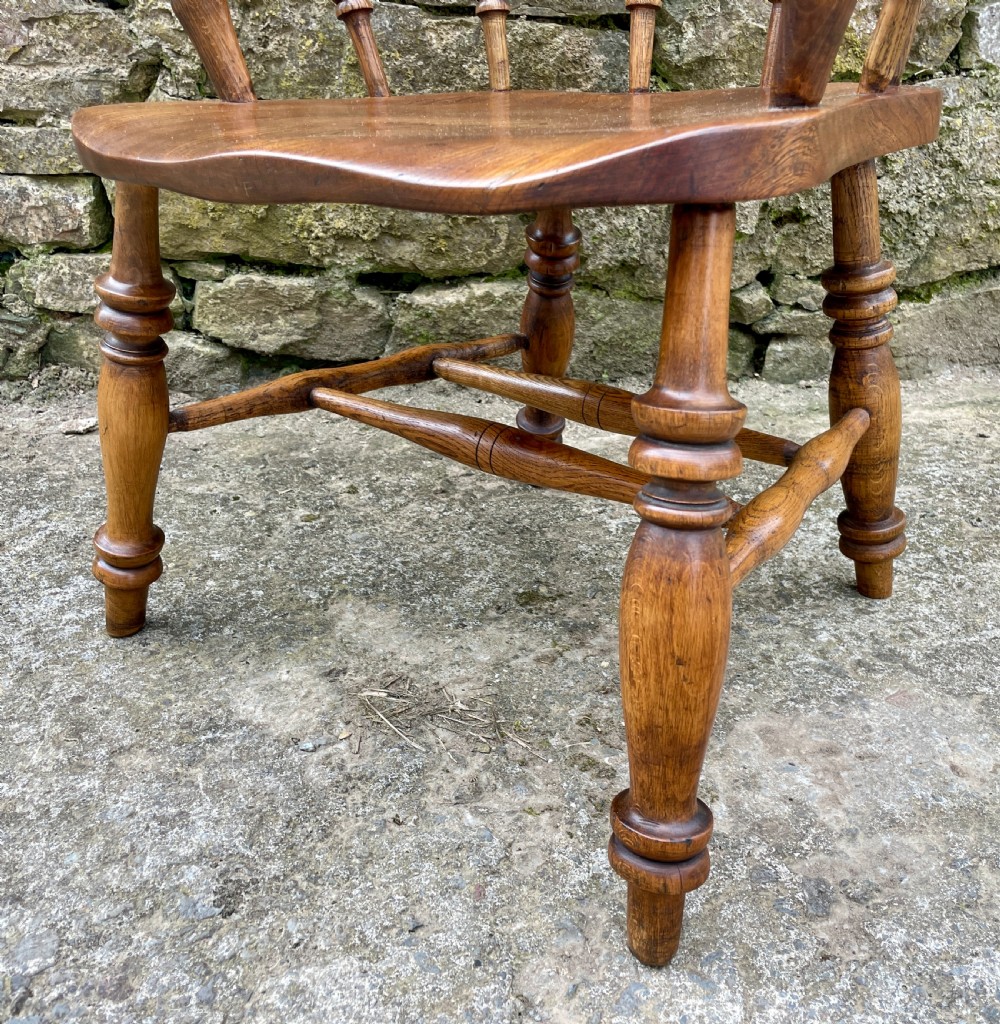 Antique Elm Captains Chair View IX