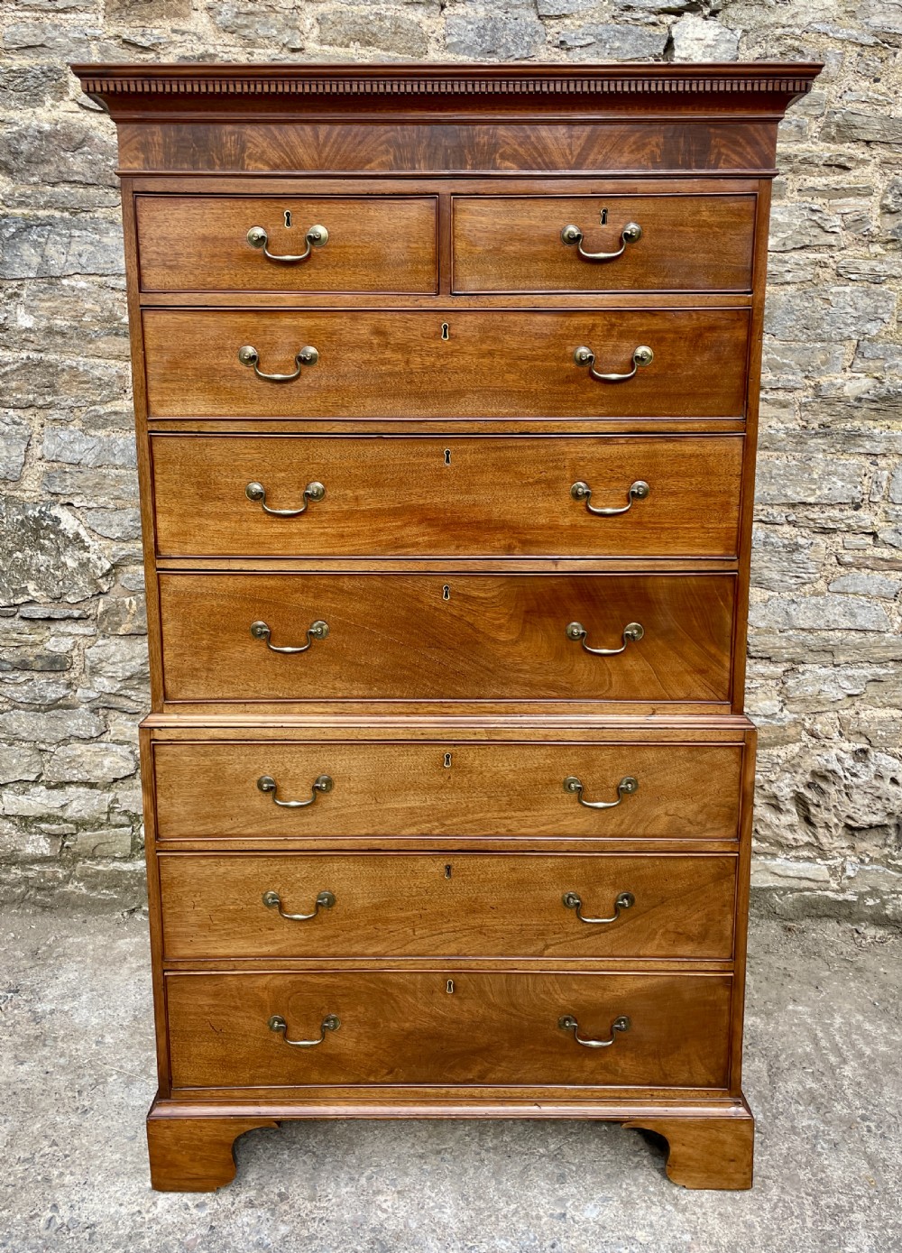 Georgian Mahogany Chest on Chest
