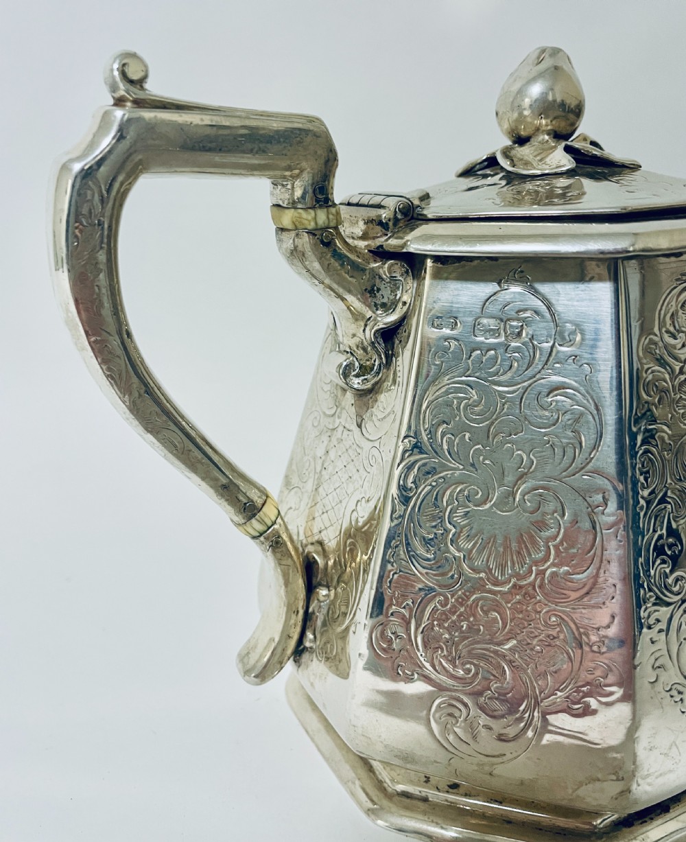 Early Victorian Silver Teapot View V