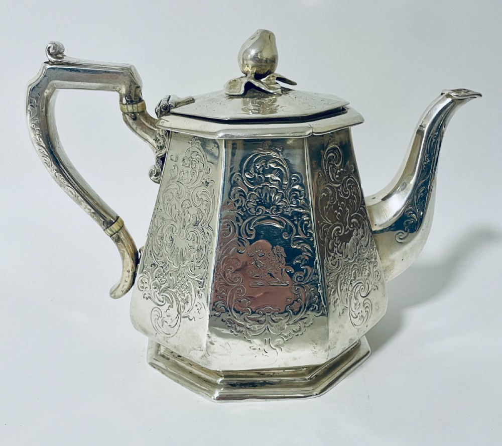 Early Victorian Silver Teapot View VII