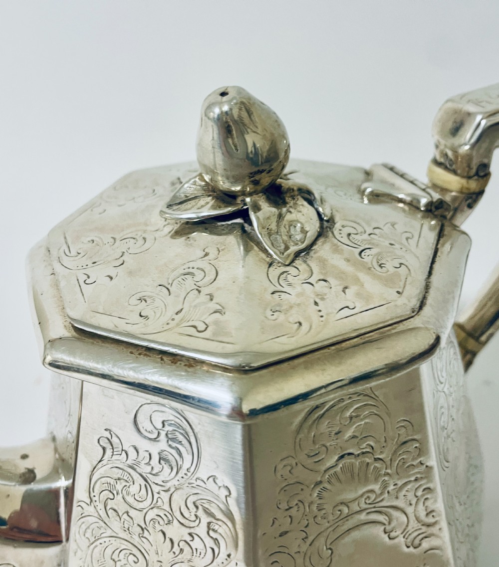 Early Victorian Silver Teapot View XI