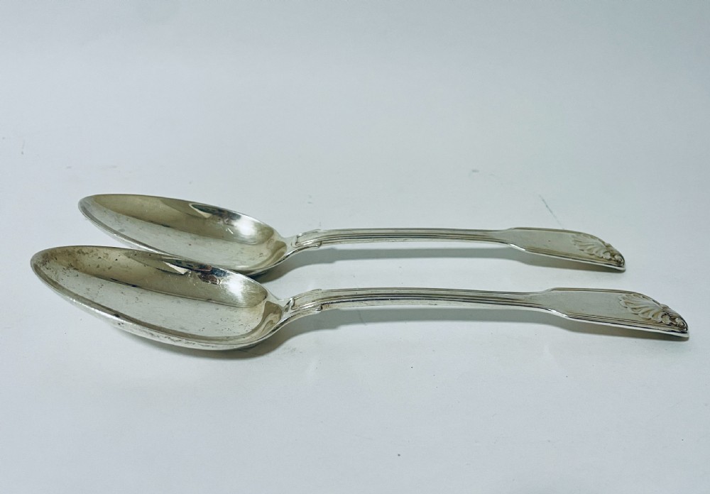 Pair of Victorian Silver Serving Spoons View IV