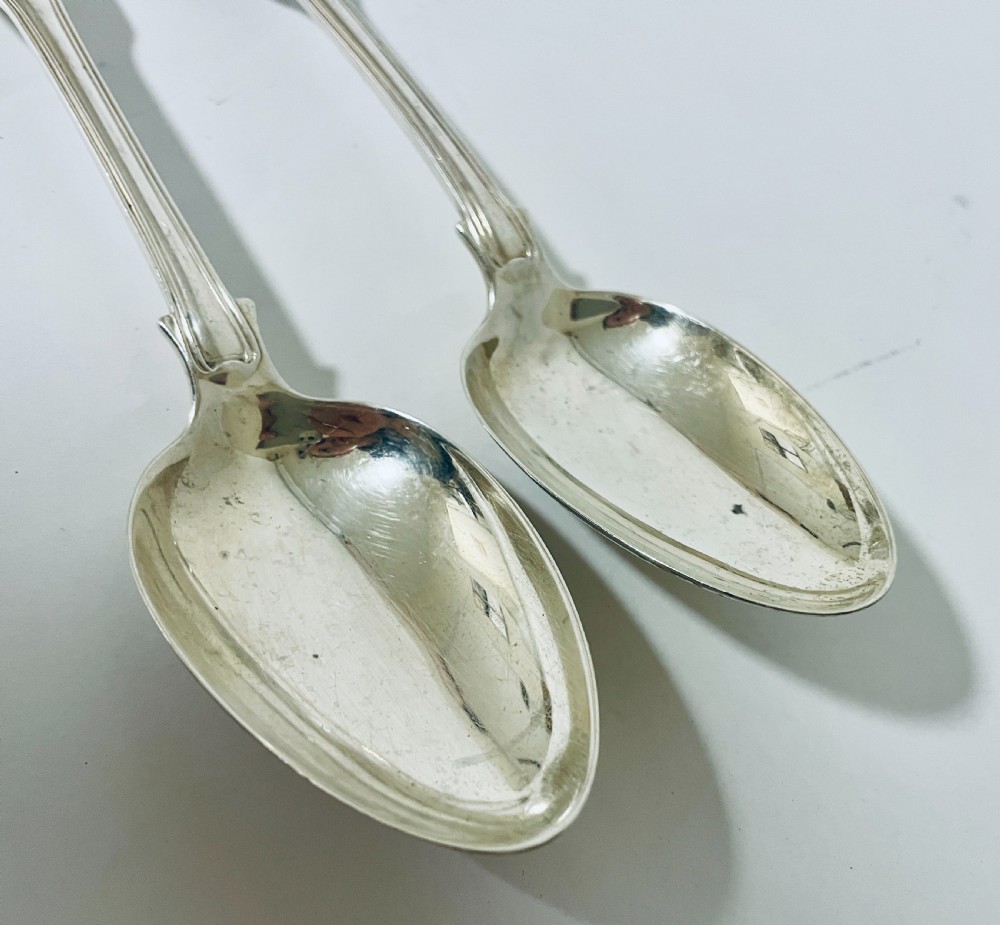 Pair of Victorian Silver Serving Spoons View VII