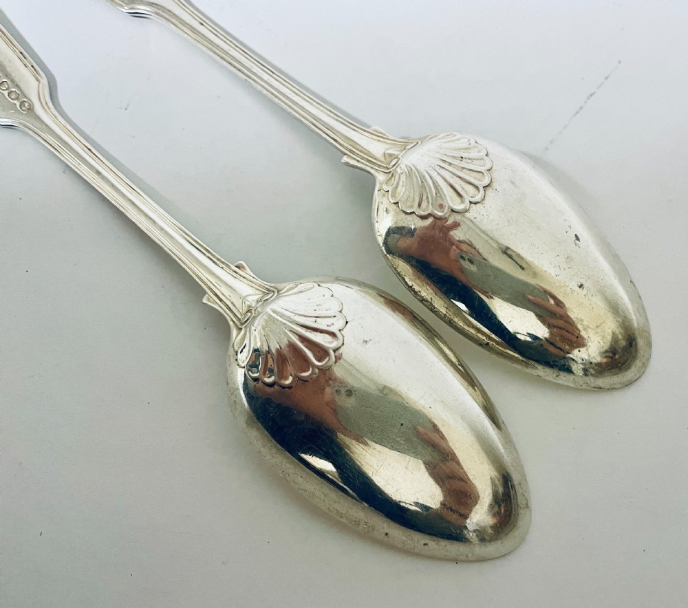 Pair of Victorian Silver Serving Spoons View VIII