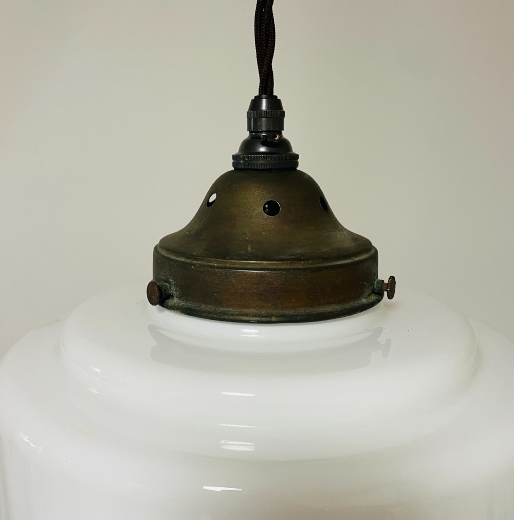 Antique Opaline Pendant Light View IV