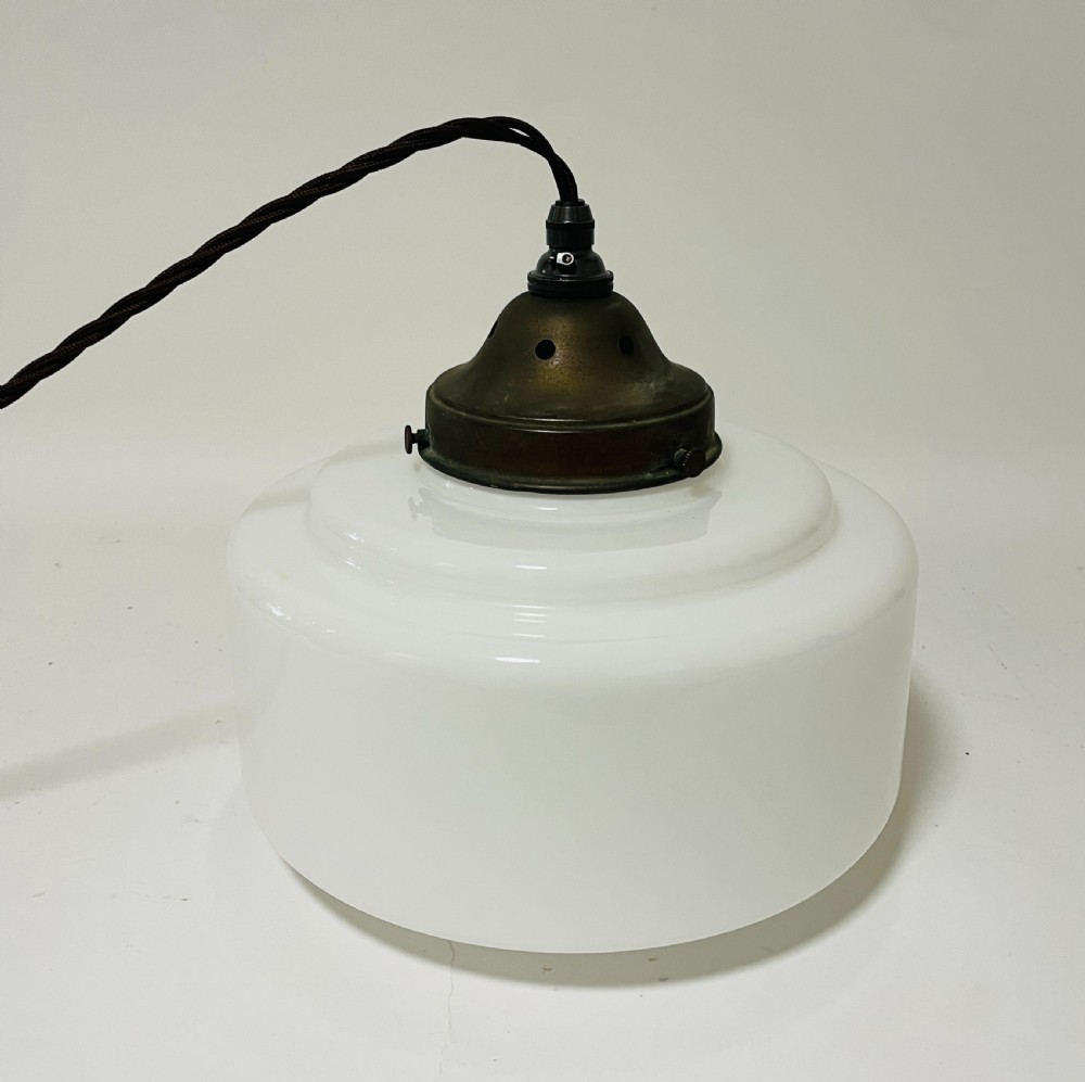 Antique Opaline Pendant Light View VI