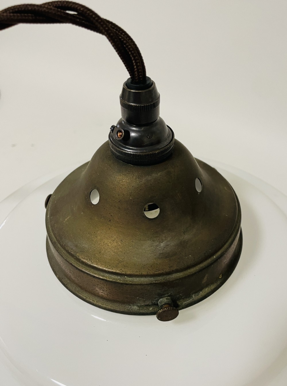 Antique Opaline Pendant Light View VII
