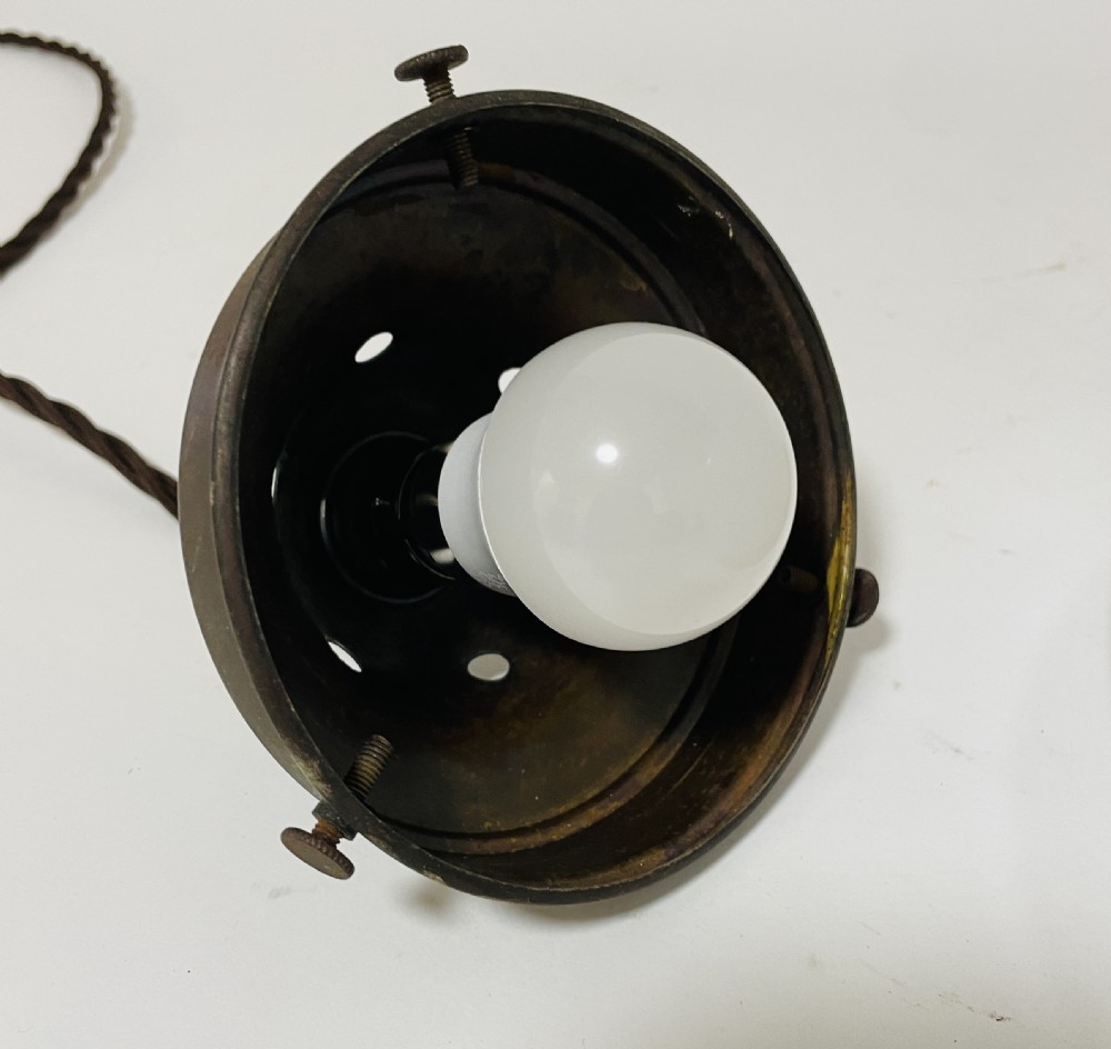 Antique Opaline Pendant Light View X