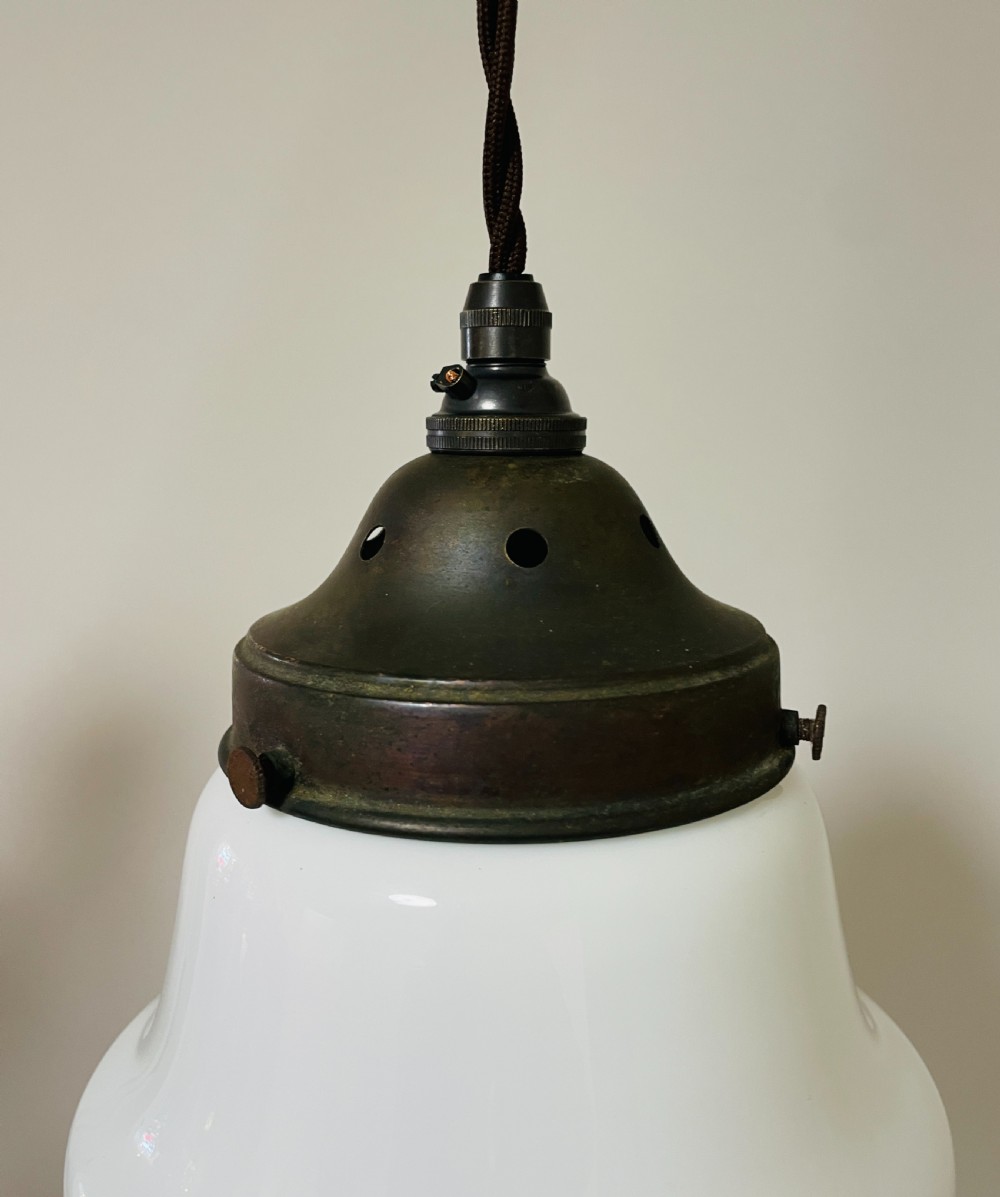Antique Opaline Pendant Light View IV