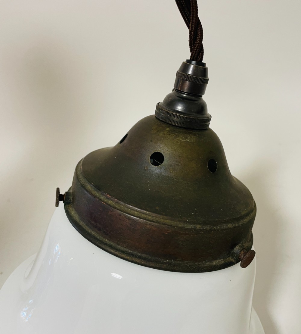 Antique Opaline Pendant Light View VI
