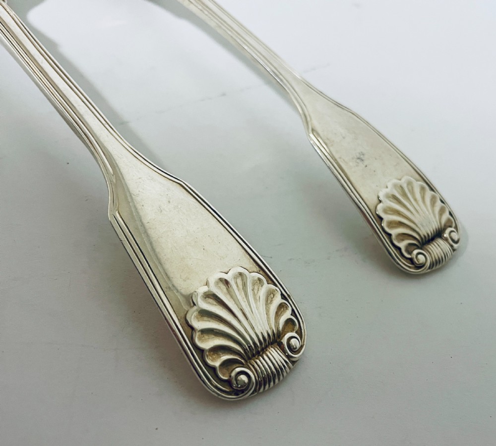 Pair of Georgian Silver Serving Spoons View III