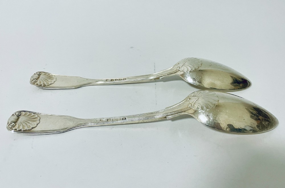 Pair of Georgian Silver Serving Spoons View IX