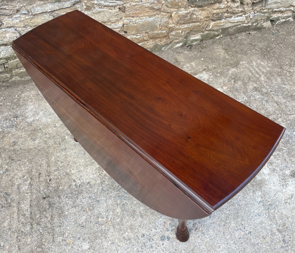 Georgian Mahogany Drop Leaf Table View V