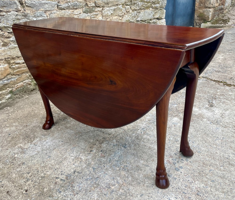 Georgian Mahogany Drop Leaf Table View XV