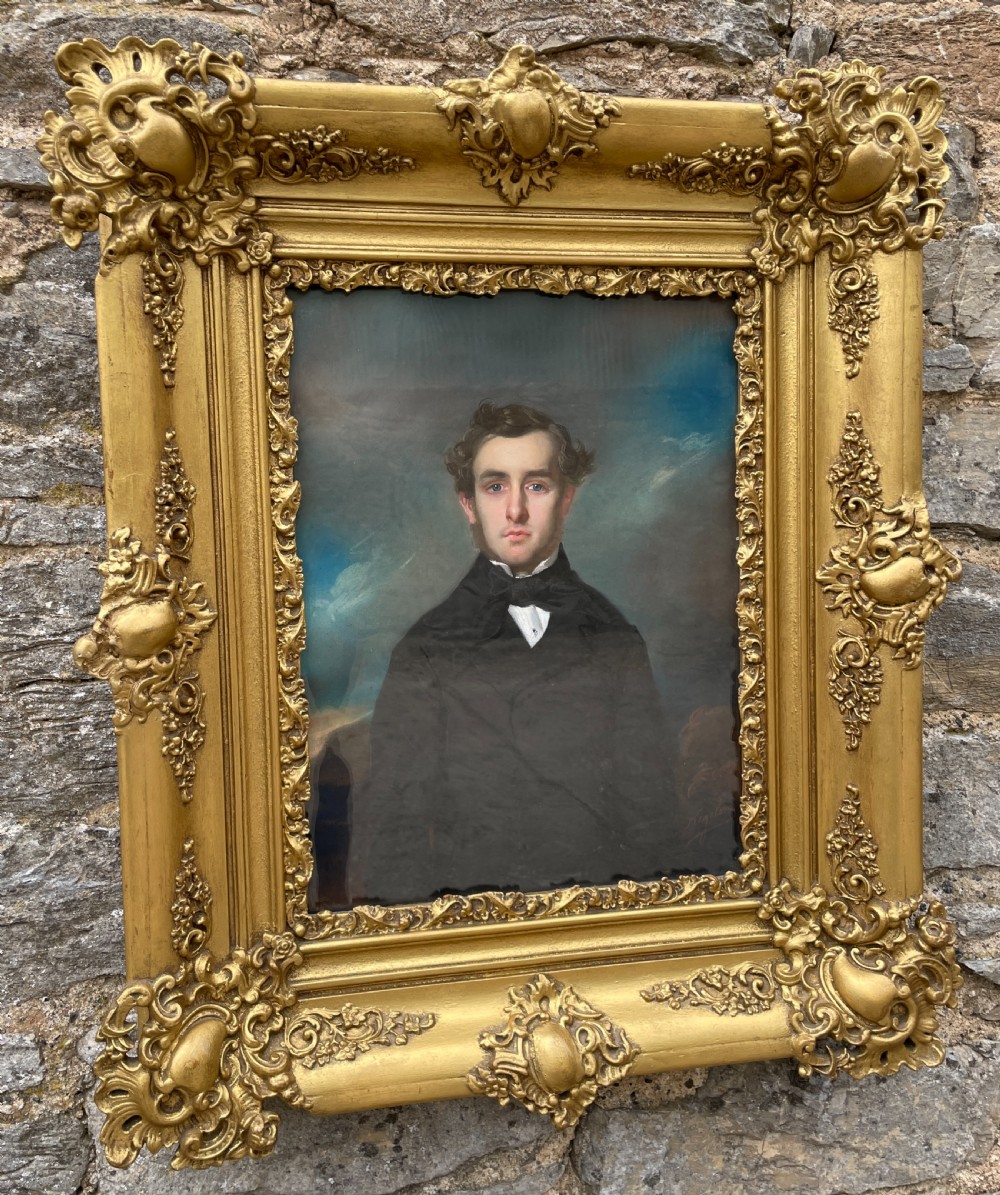 French School Oil Portrait by Joseph Mathias Negelen (1792-1870)