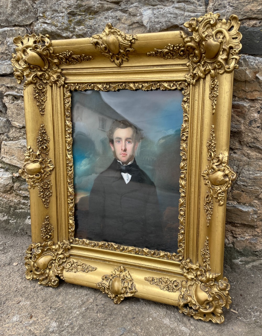 French School Oil Portrait by Joseph Mathias Negelen (1792-1870) View VI
