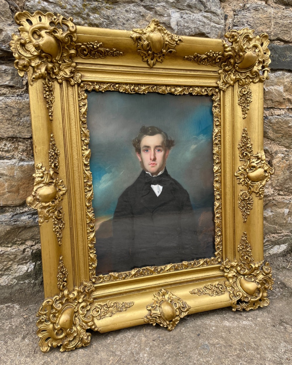 French School Oil Portrait by Joseph Mathias Negelen (1792-1870) View VIII