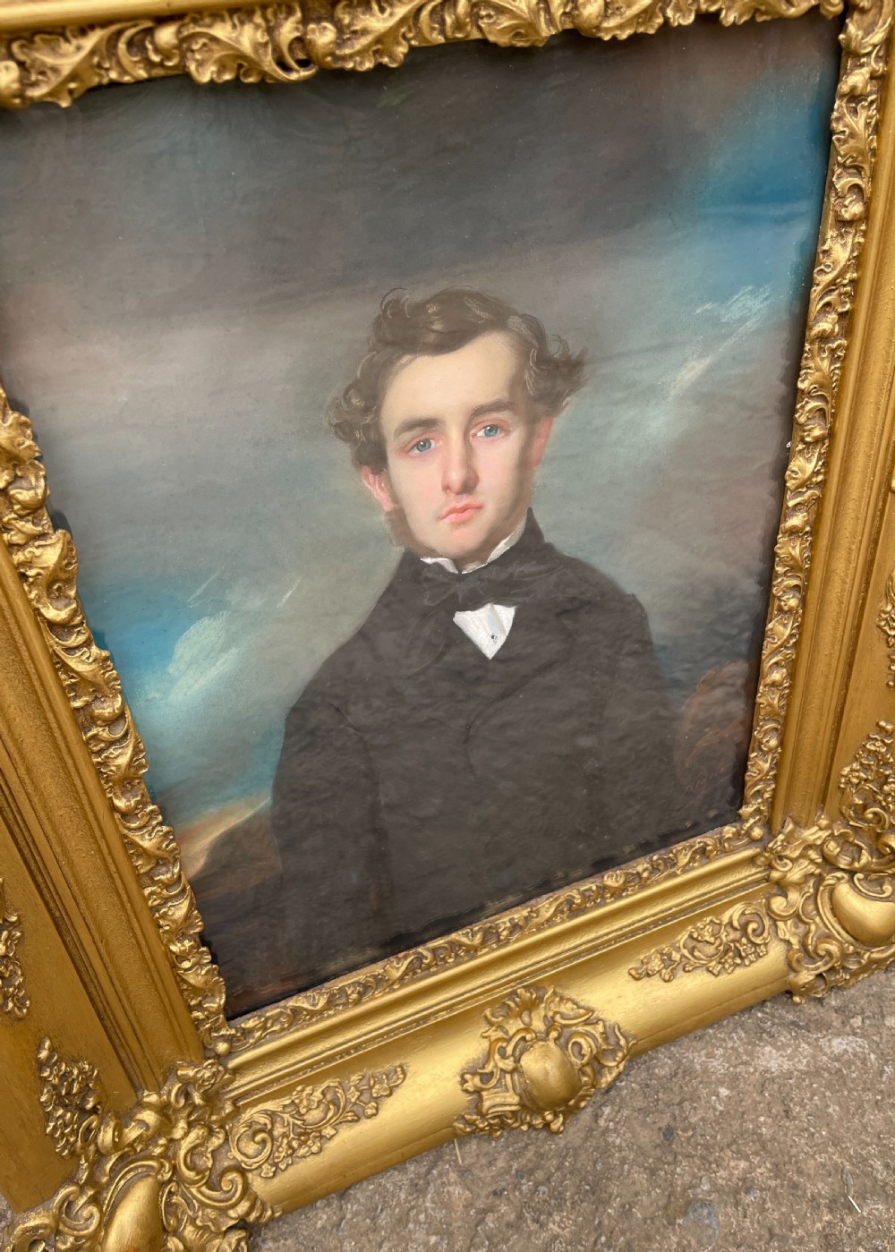 French School Oil Portrait by Joseph Mathias Negelen (1792-1870) View X