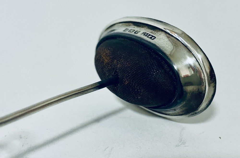 Antique Silver Hat Pin Cushion / Ring Stand View XI
