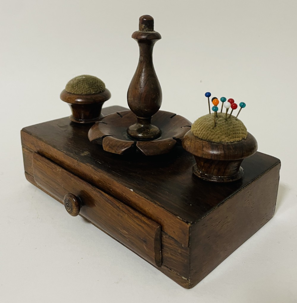 Antique Rosewood Sewing Companion