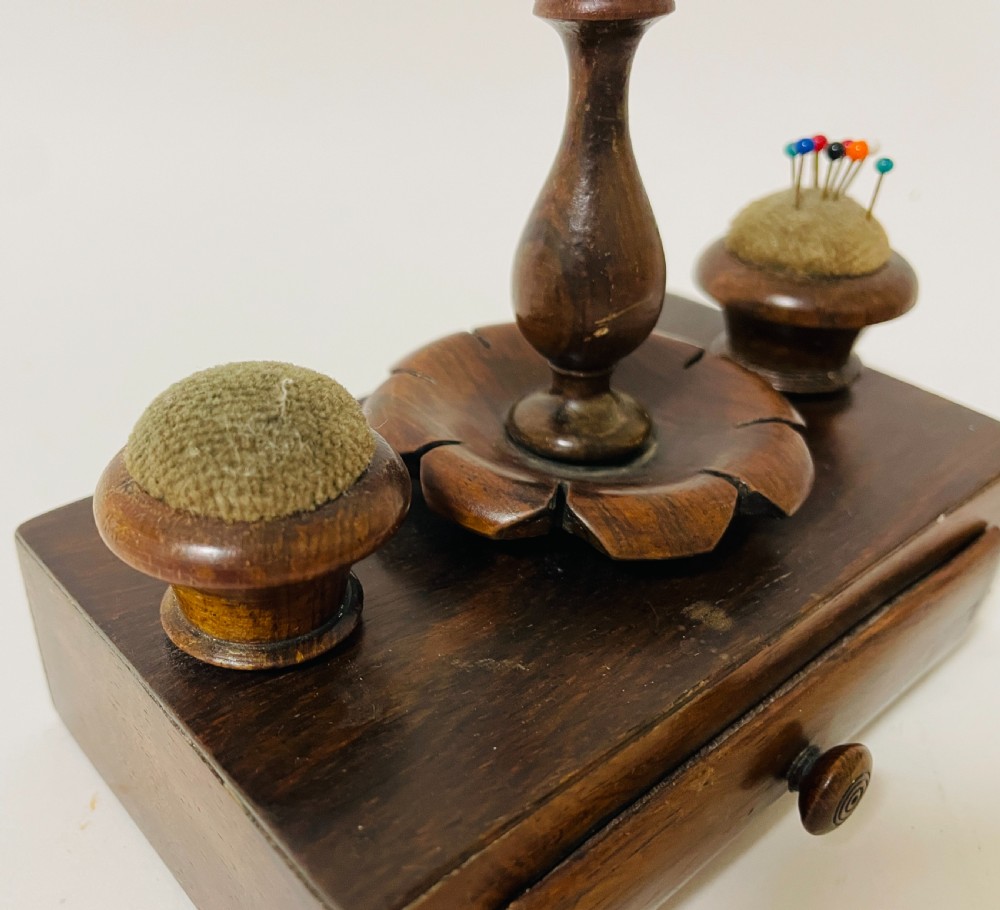 Antique Rosewood Sewing Companion View IX