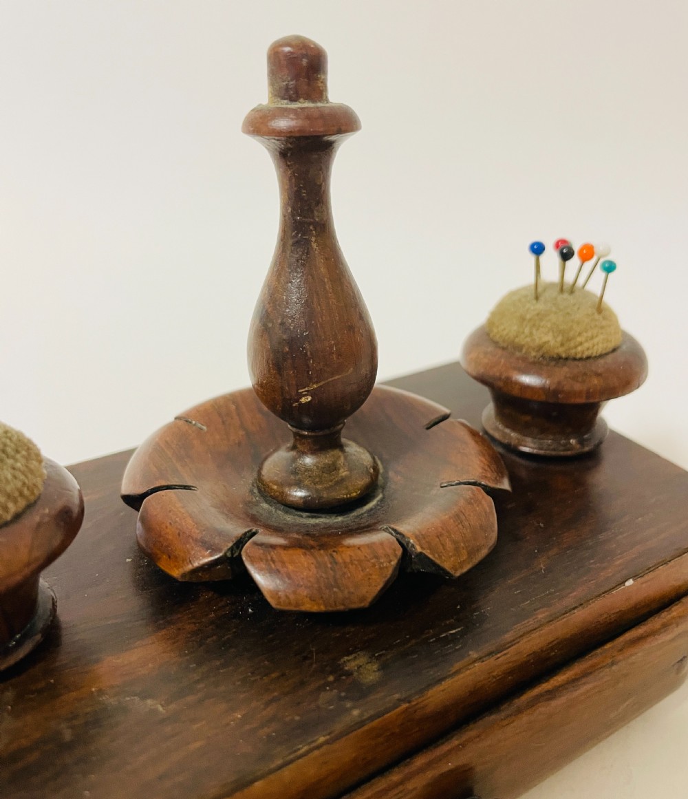 Antique Rosewood Sewing Companion View X
