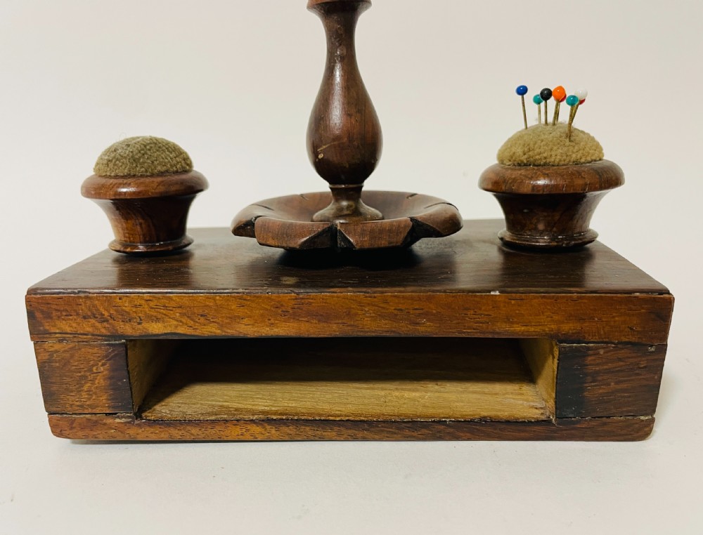Antique Rosewood Sewing Companion View XII