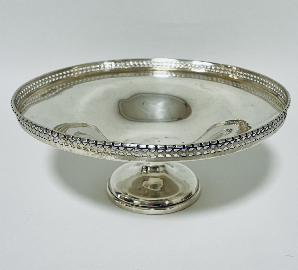 Antique Silver Pedestal Bowl