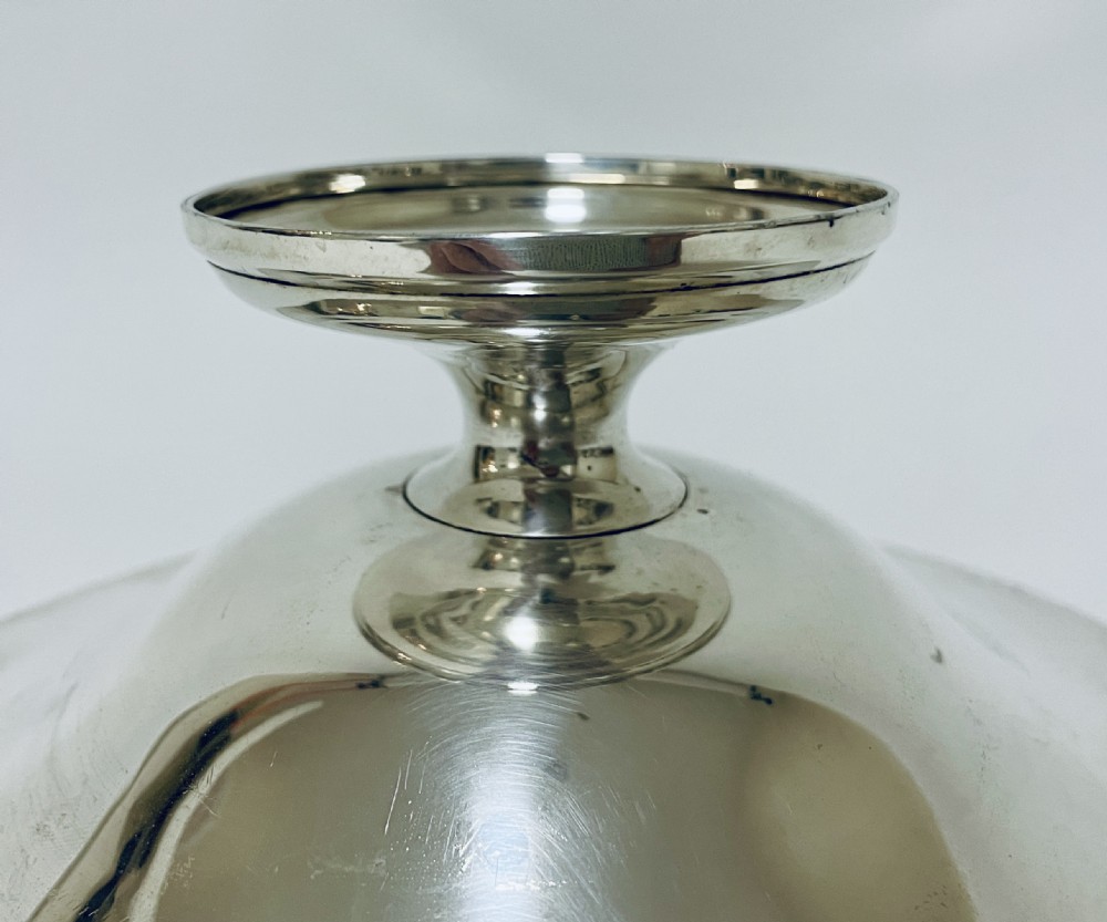 Antique Silver Pedestal Bowl View VII