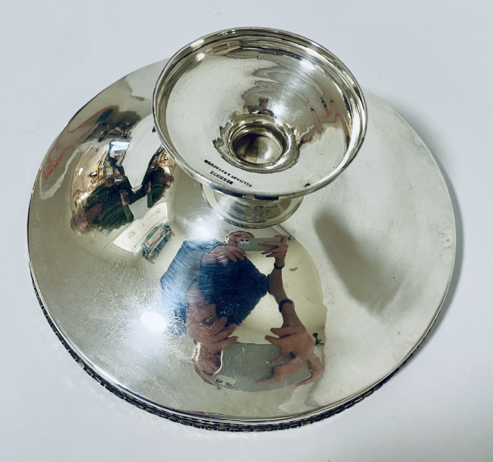 Antique Silver Pedestal Bowl View VIII