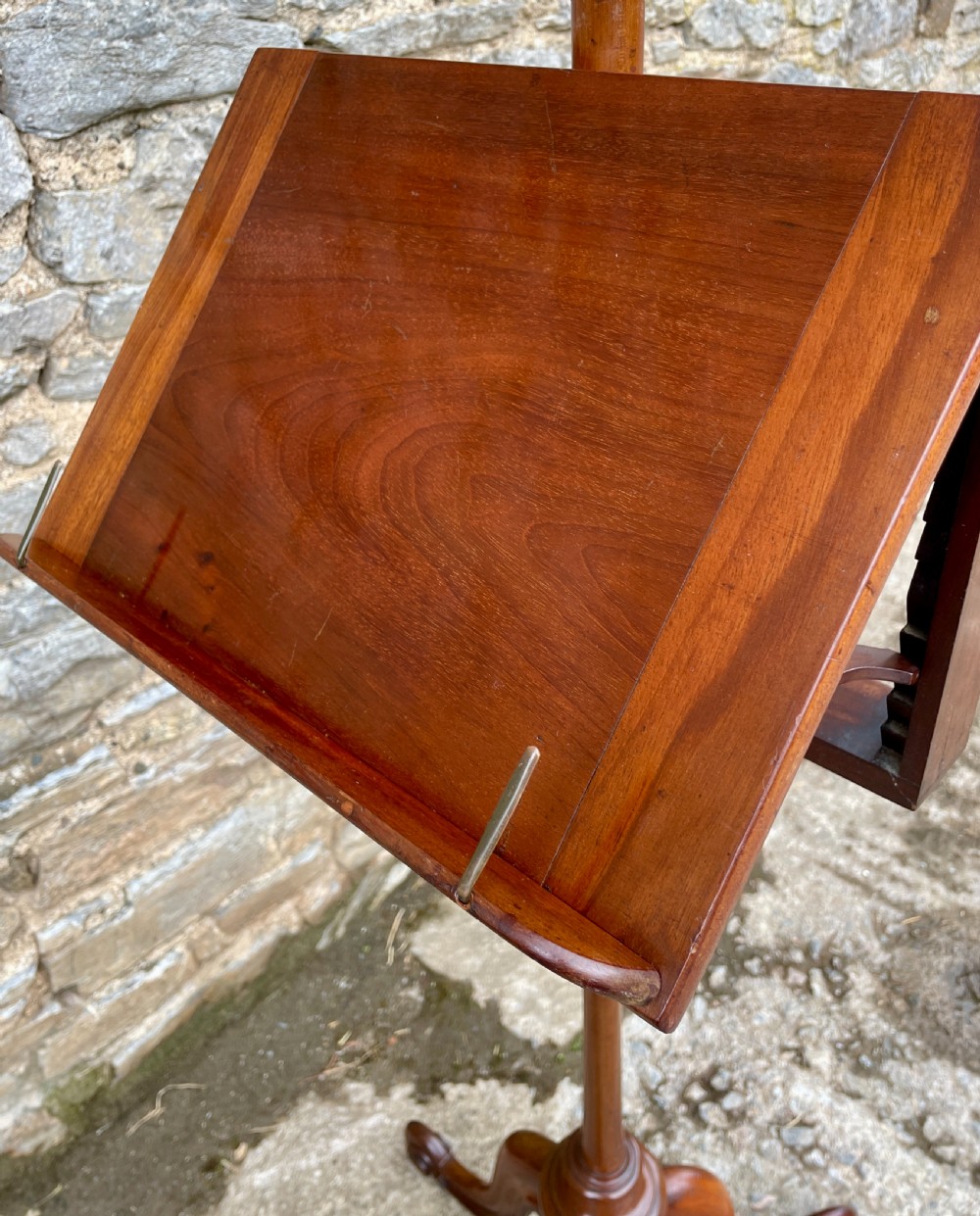 Victorian Mahogany Adjustable Music Stand View VI
