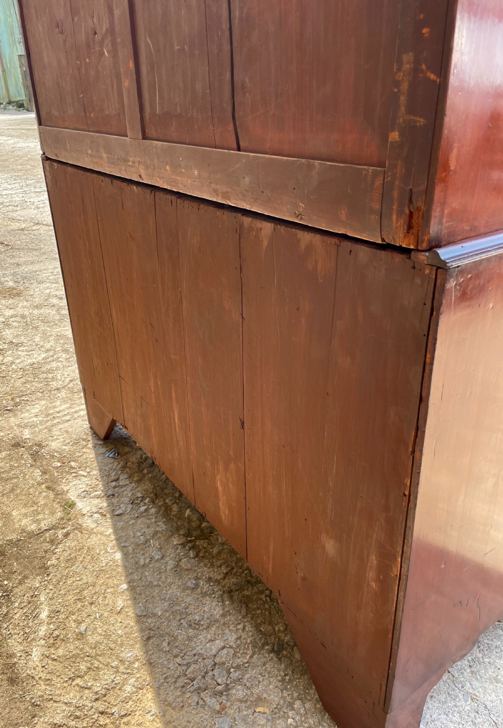 Regency Mahogany Linen Press Cupboard View XI