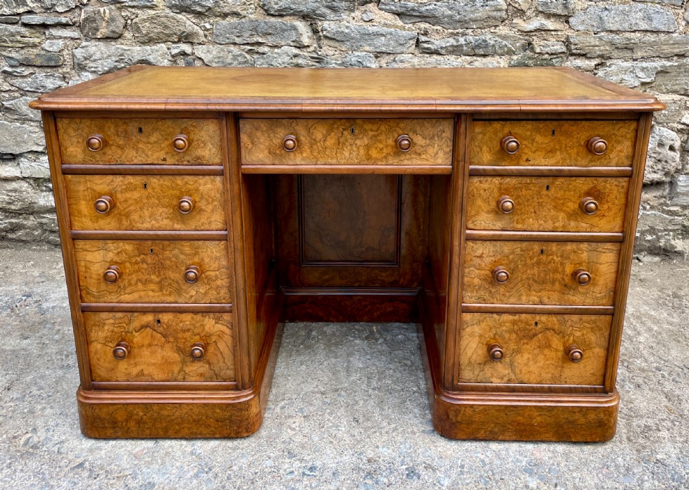 Antique Burr Walnut Desk View II