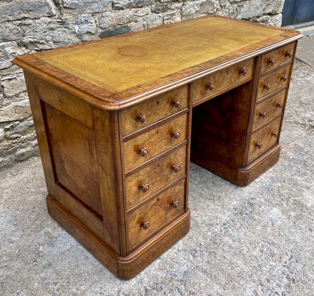 Antique Burr Walnut Desk View IV