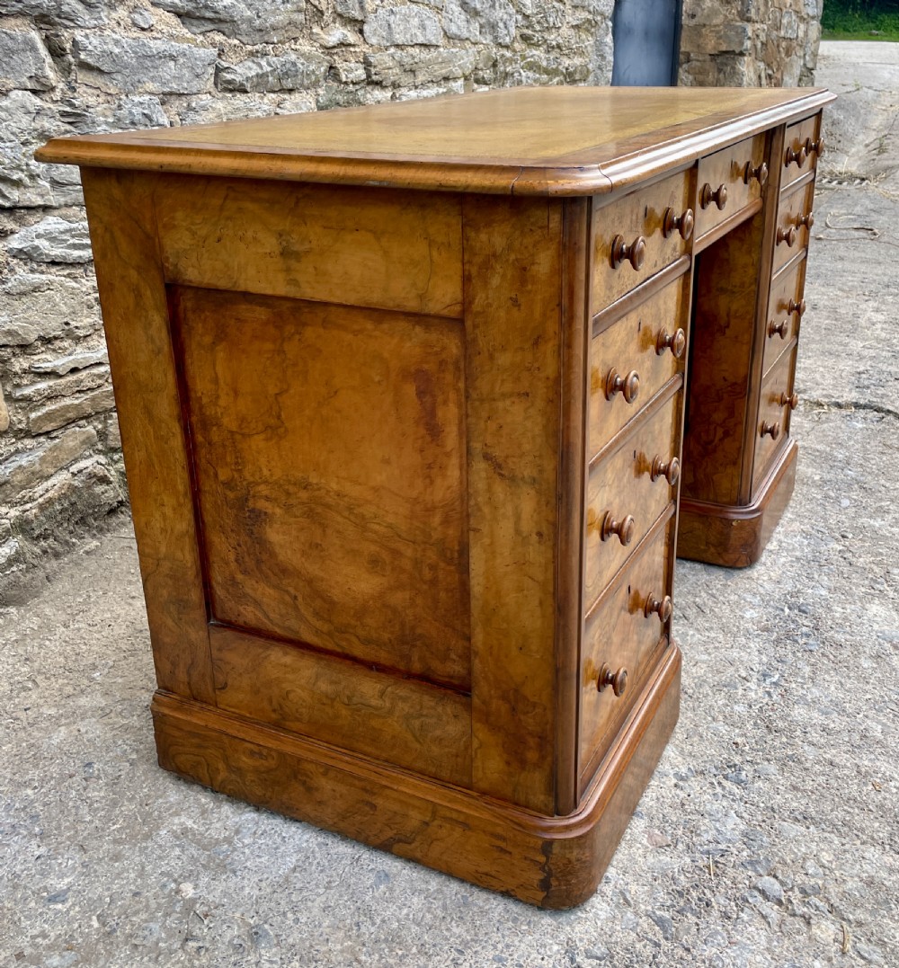Antique Burr Walnut Desk View V