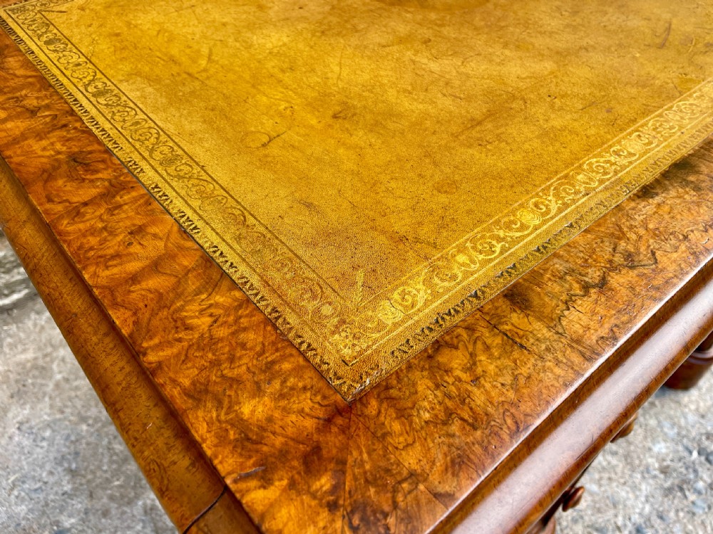 Antique Burr Walnut Desk View XII