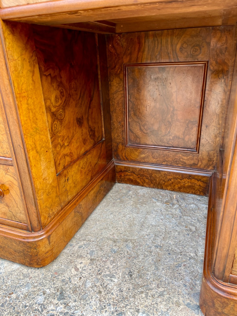 Antique Burr Walnut Desk View XIII