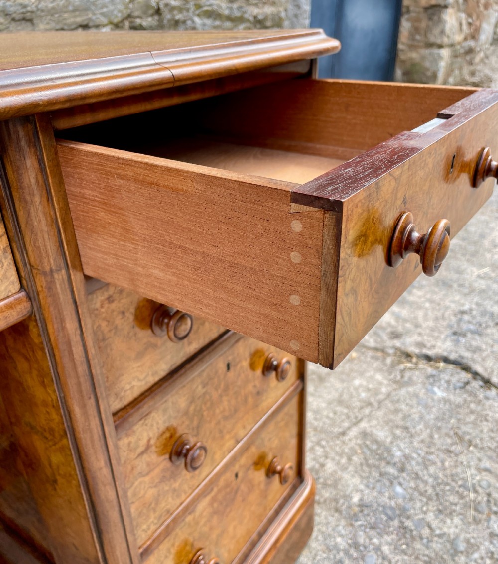 Antique Burr Walnut Desk View XVI
