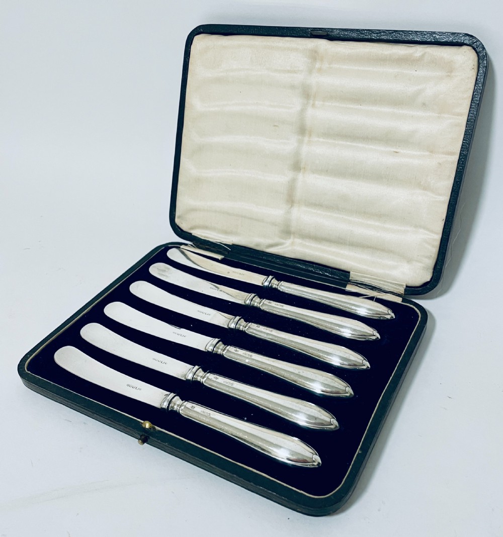 Set of Six Silver Handled Butter Knives View III