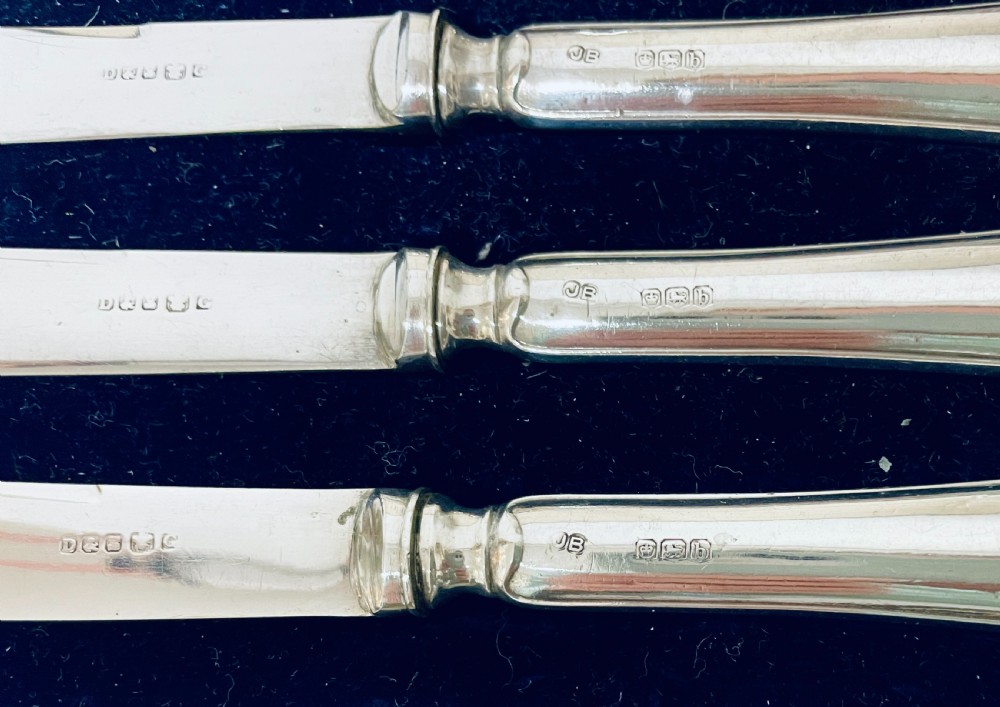 Set of Six Silver Handled Butter Knives View VII