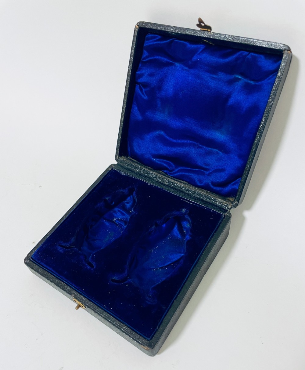 Pair of Victorian Silver Pepper Pots in Box View XIII