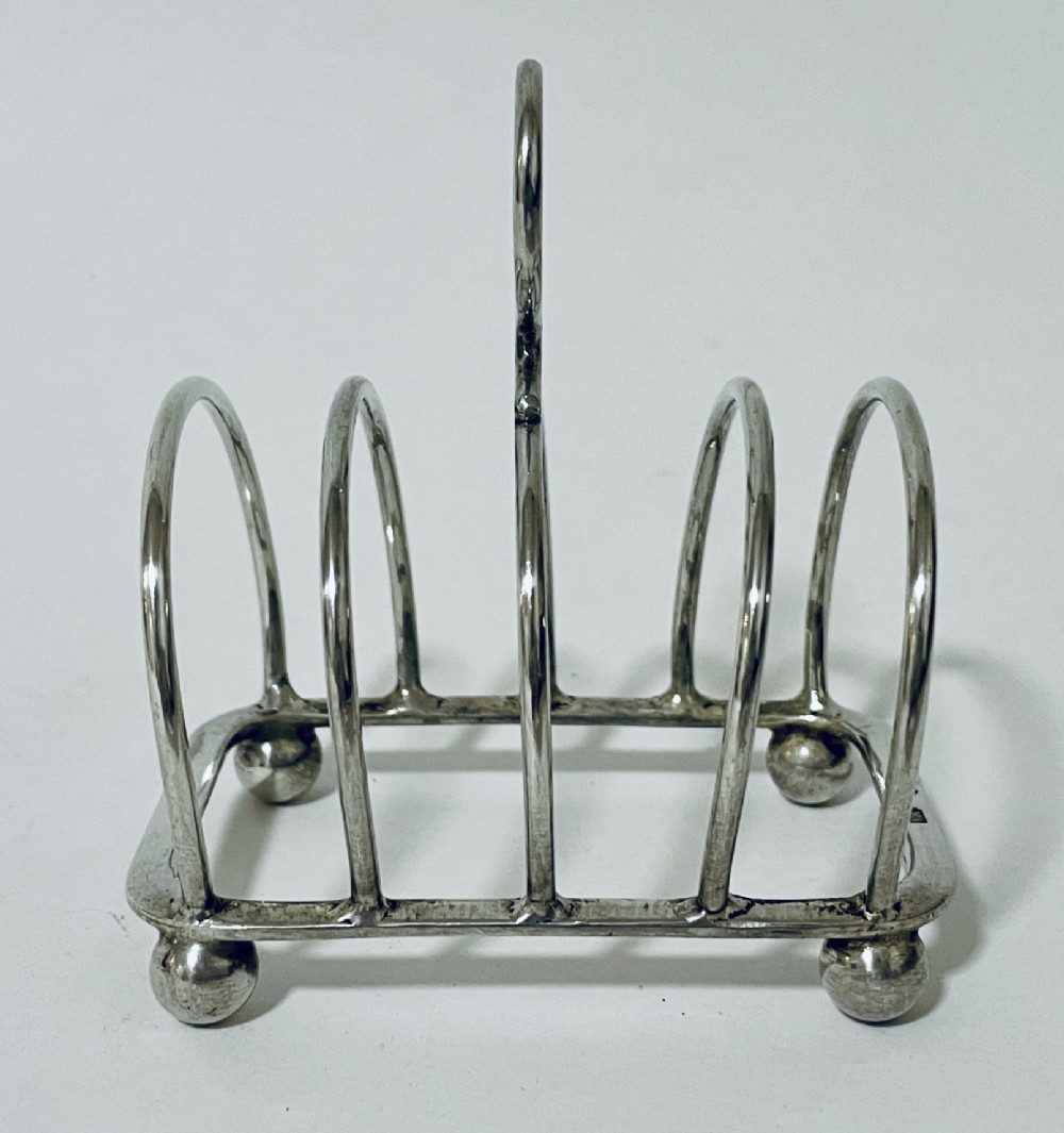 Antique Silver Toast Rack