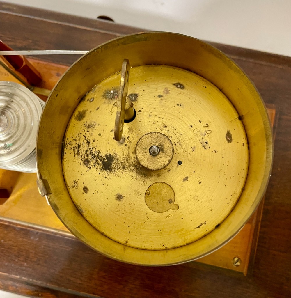Antique Negretti & Zambra Oak Cased Barograph View XV