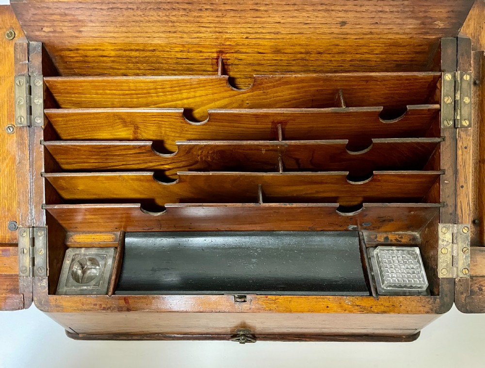 Antique Oak Stationery Cabinet View XIV