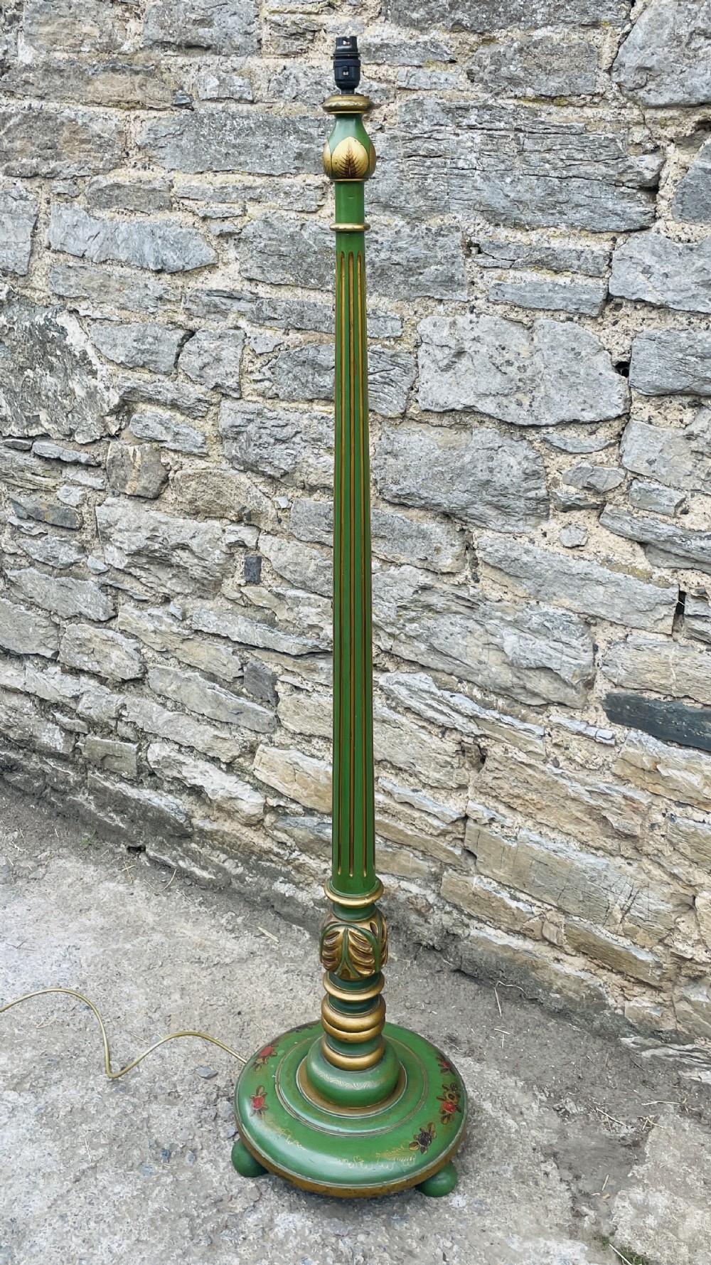 Antique Chinoiserie Standard Lamp