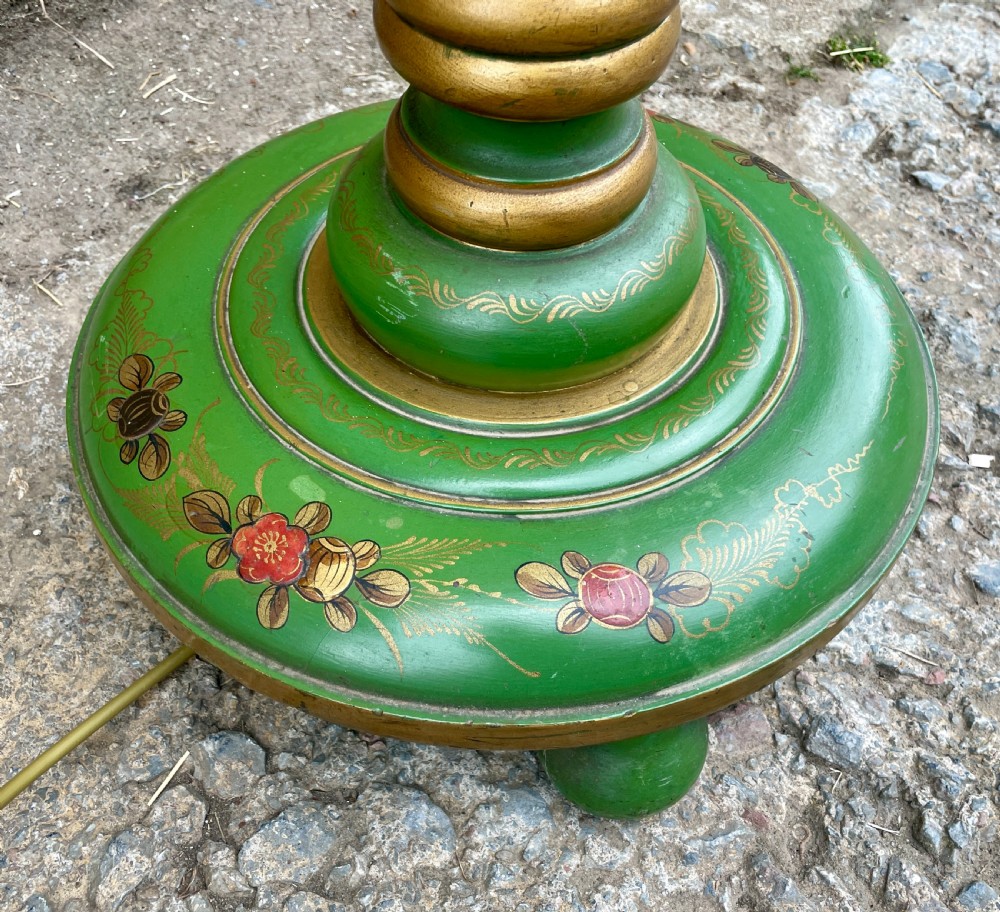 Antique Chinoiserie Standard Lamp View V