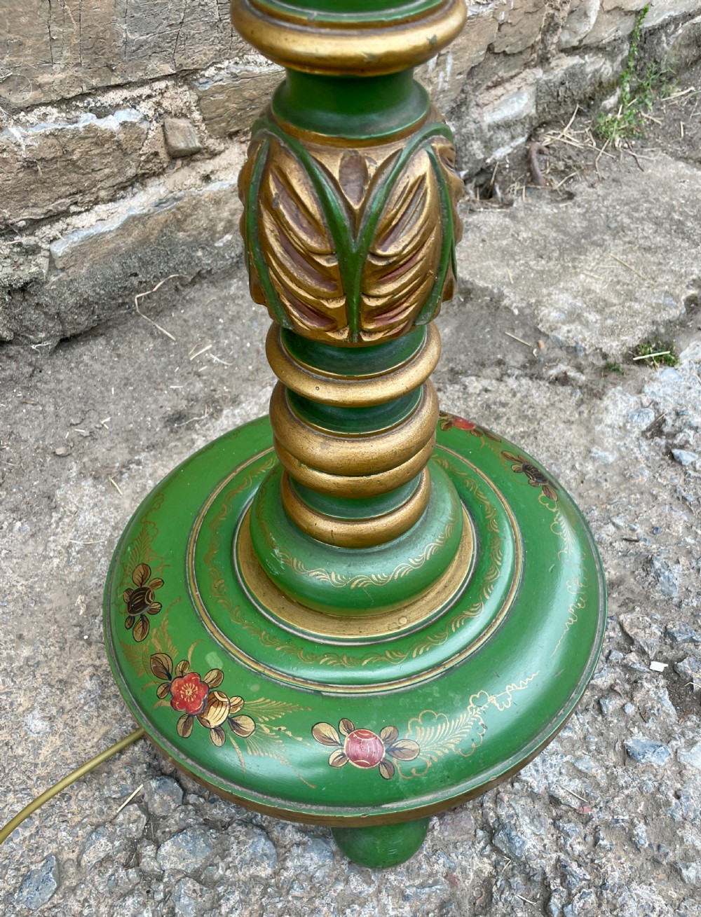 Antique Chinoiserie Standard Lamp View VI