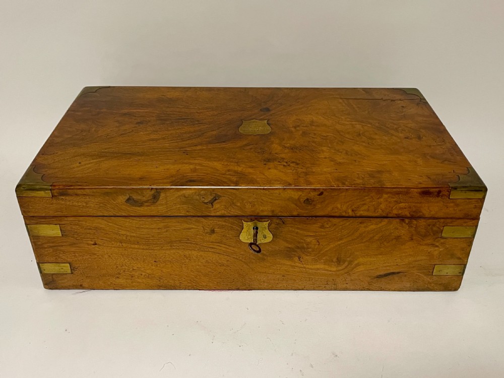 Victorian Walnut Writing Slope with Secret Drawers