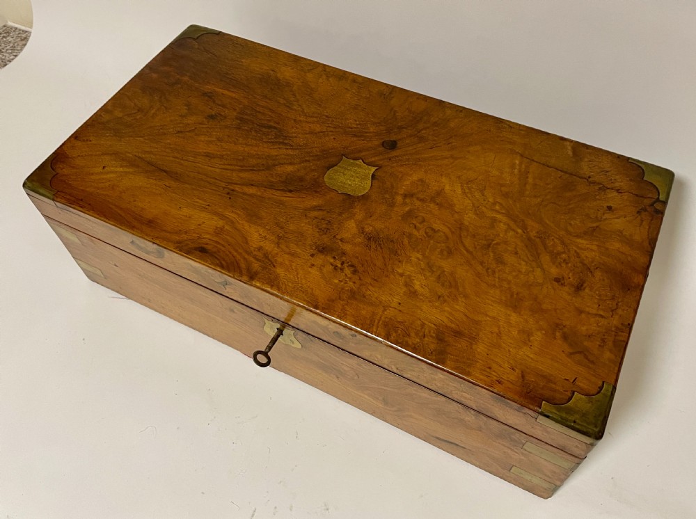 Victorian Walnut Writing Slope with Secret Drawers View II