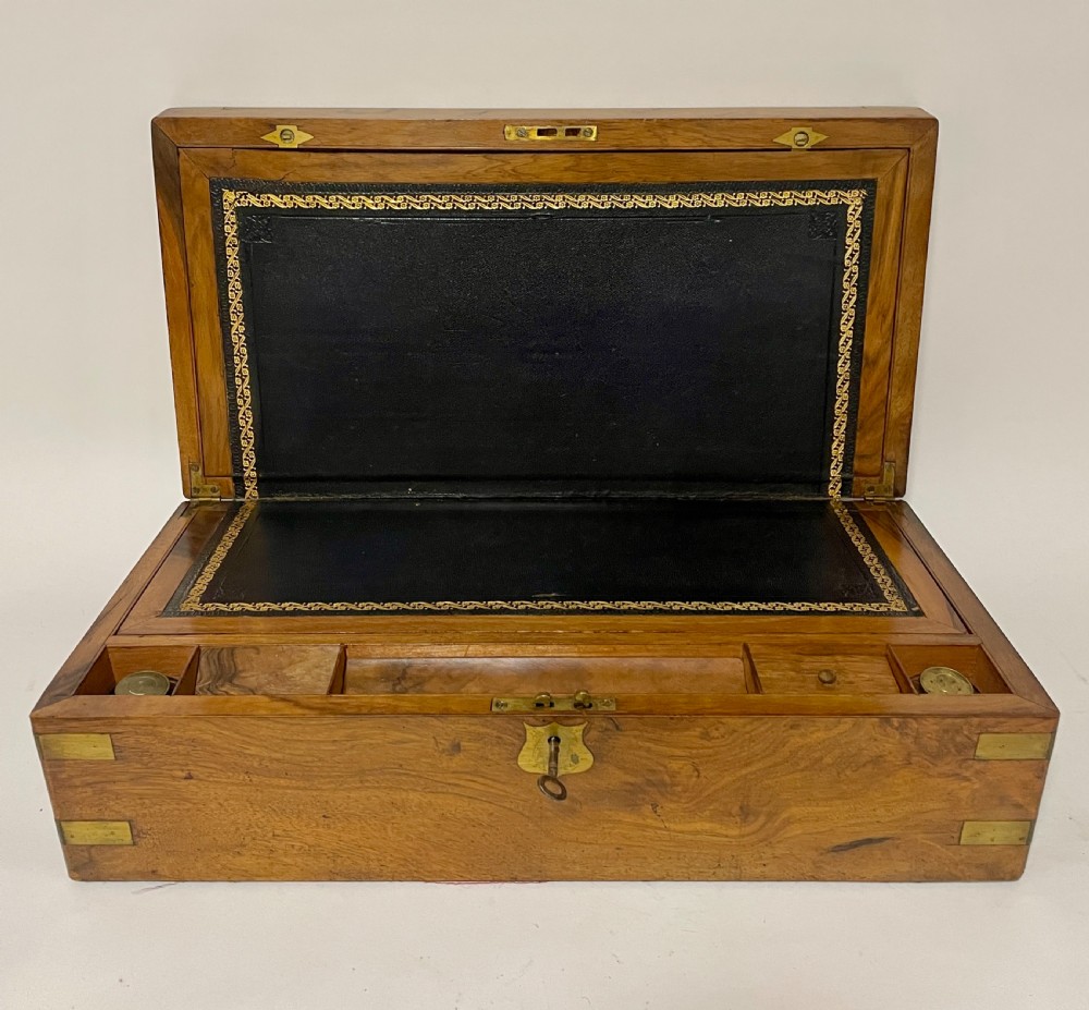 Victorian Walnut Writing Slope with Secret Drawers View IV